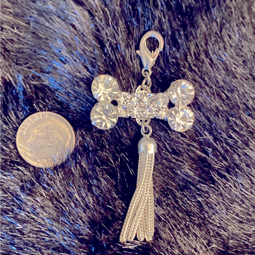 Rhinestone Pet Collar Bone Charm